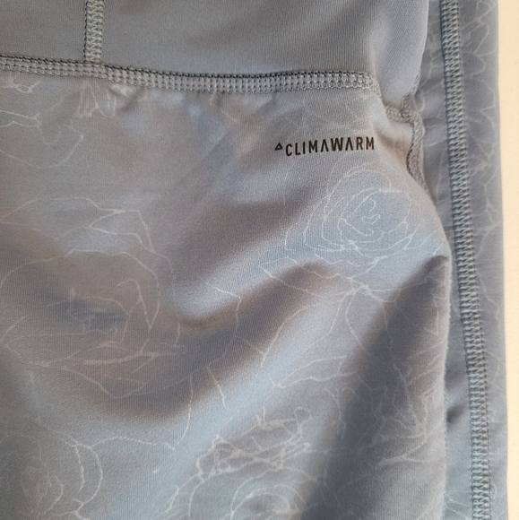 Adidas Climalite Cold Weather High Waist Floral Print Leggings - Size XL - Picture 6 of 9